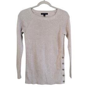 Banana Republic Women’s Beige Ribbed Sweater – Size XS